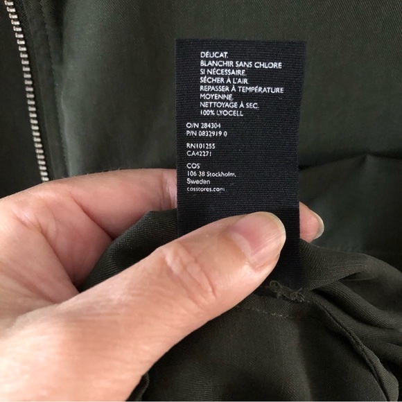 COS Women's Green Zip-Up Dress - Picture 9 of 16